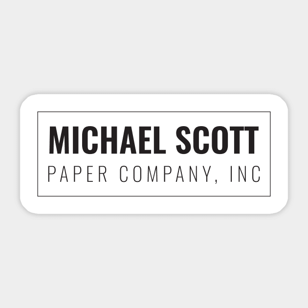 Michael Scott Paper Company Sticker by Dotty42